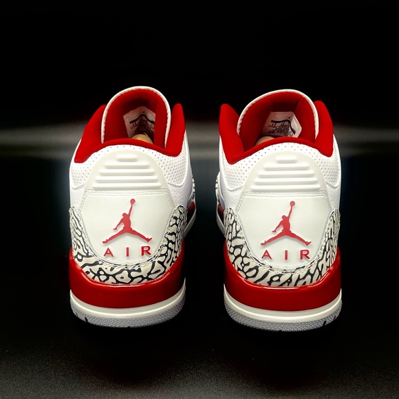 Jordan 3 Cardinal Red - Picture 4 of 9